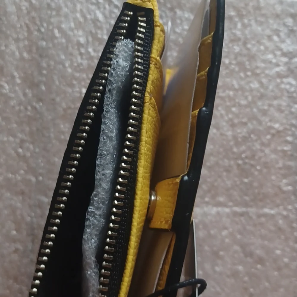SOLD - NWT Karl Lagerfeld Adele Wallet Pouch - Yellow / Black - Picture 7 of 8